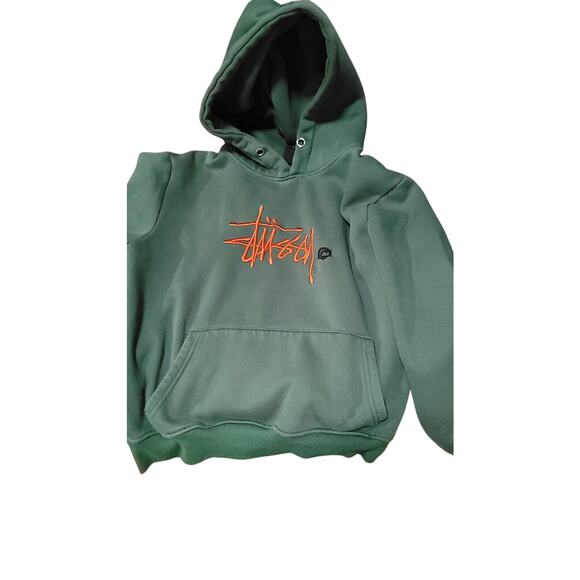 Vintage Unisex stussy hoodie will fit a woman small or a boys xl. EUC - Picture 1 of 3